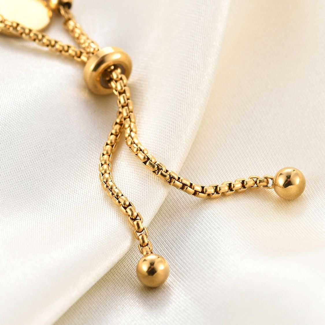 Pulsera ajustable enchapado en oro