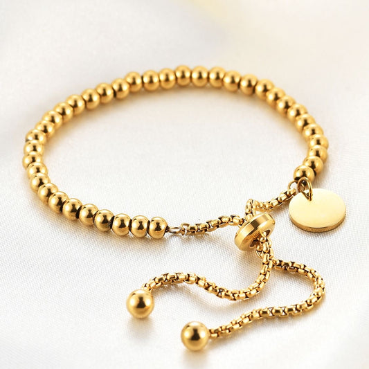 Pulsera ajustable enchapado en oro